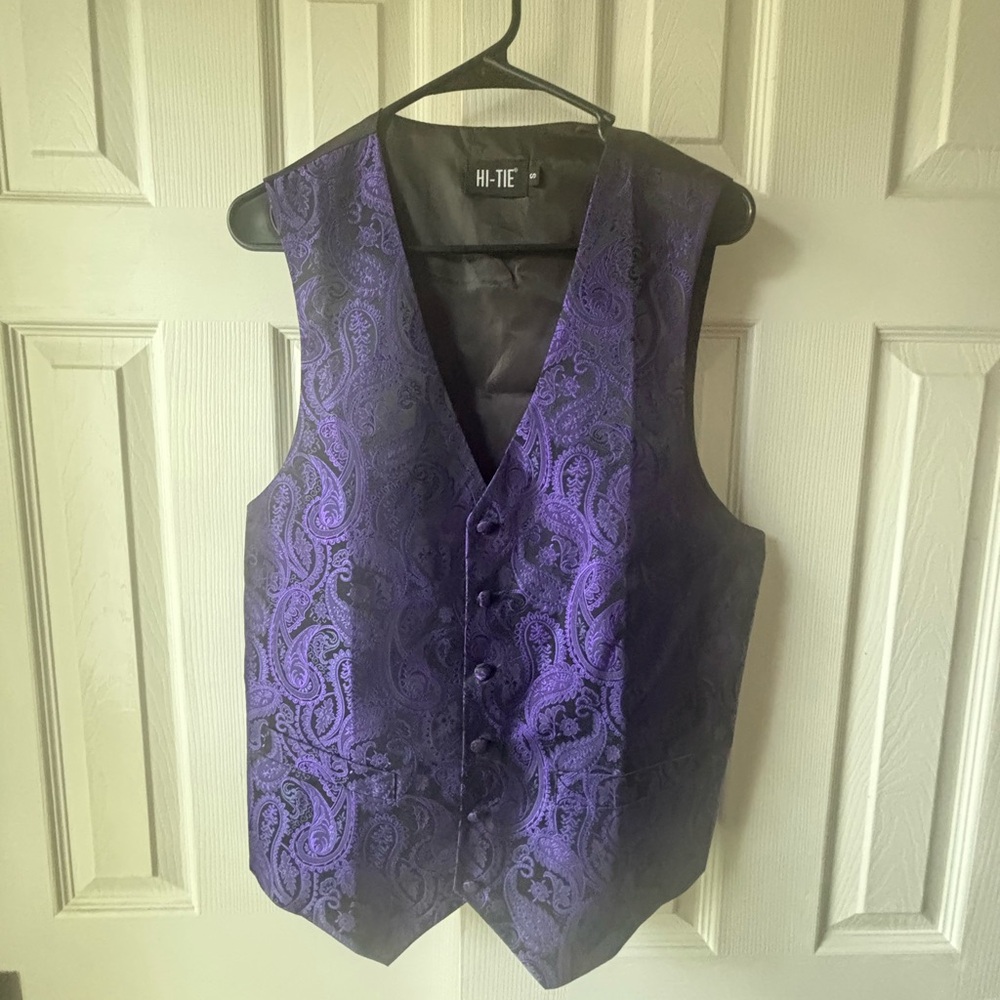 Purple Paisley Men's Vest